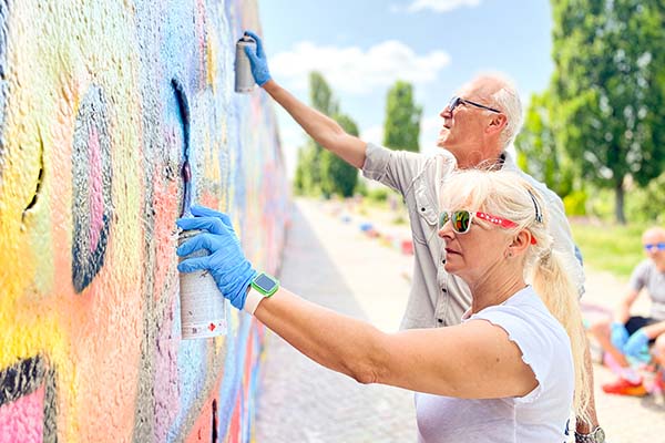 Urban culture exploration through a professional graffiti workshop in Berlin.